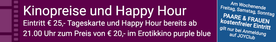 Preise im Erotikkino purple blue Würzburg
